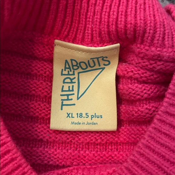 Kids Pink Ribbed Sweater - Picture 3 of 4